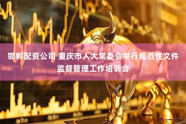 邯郸配资公司 重庆市人大常委会举行规范性文件监督管理工作培训会